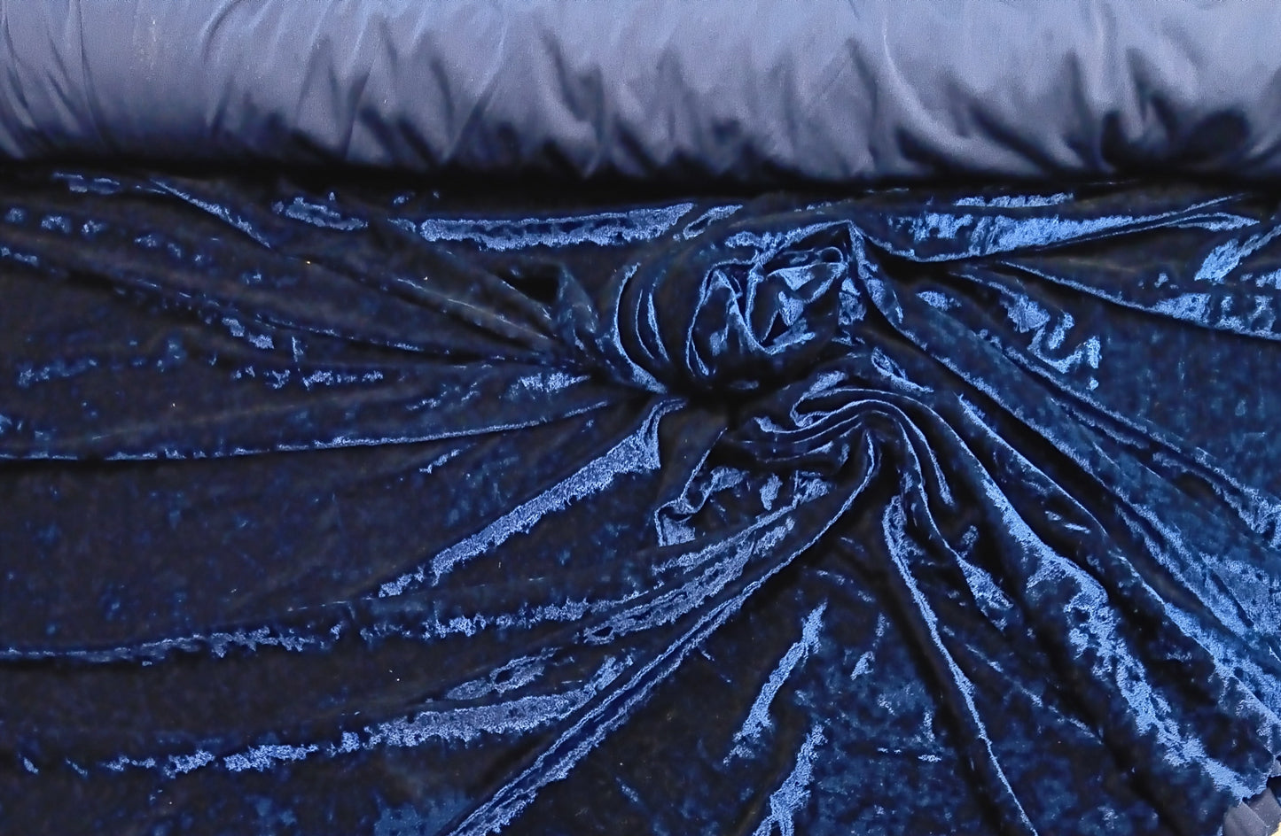 Blue Stretch Velvet